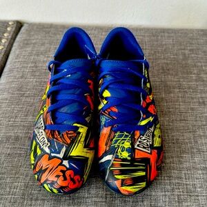 adidas Nemeziz Messi 19.3 FG - Royal Blue/Silver Metallic/Solar Yellow size 2.5